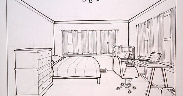 Bedroom Perspective Drawing At Getdrawings Com Free For
