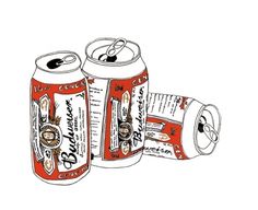 Beer Can Drawing at GetDrawings | Free download