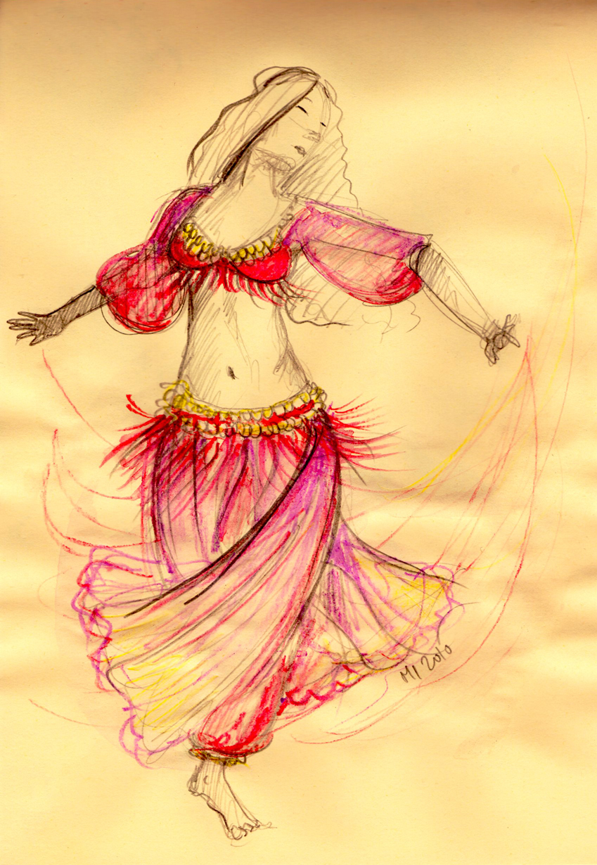 Belly Dancer Drawing at GetDrawings Free download