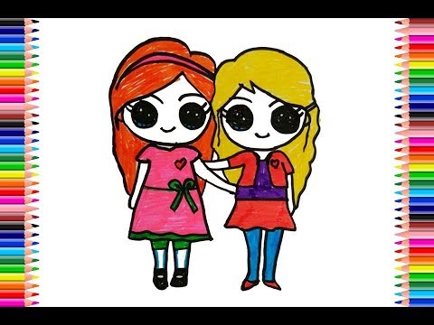 20+ New For Bff Cute 3 Best Friends Drawing | Invisible Blogger