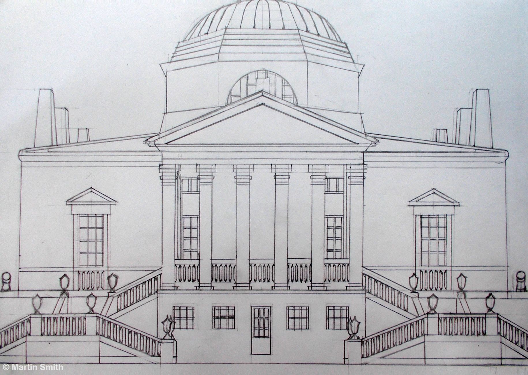 Sketch Of Big House