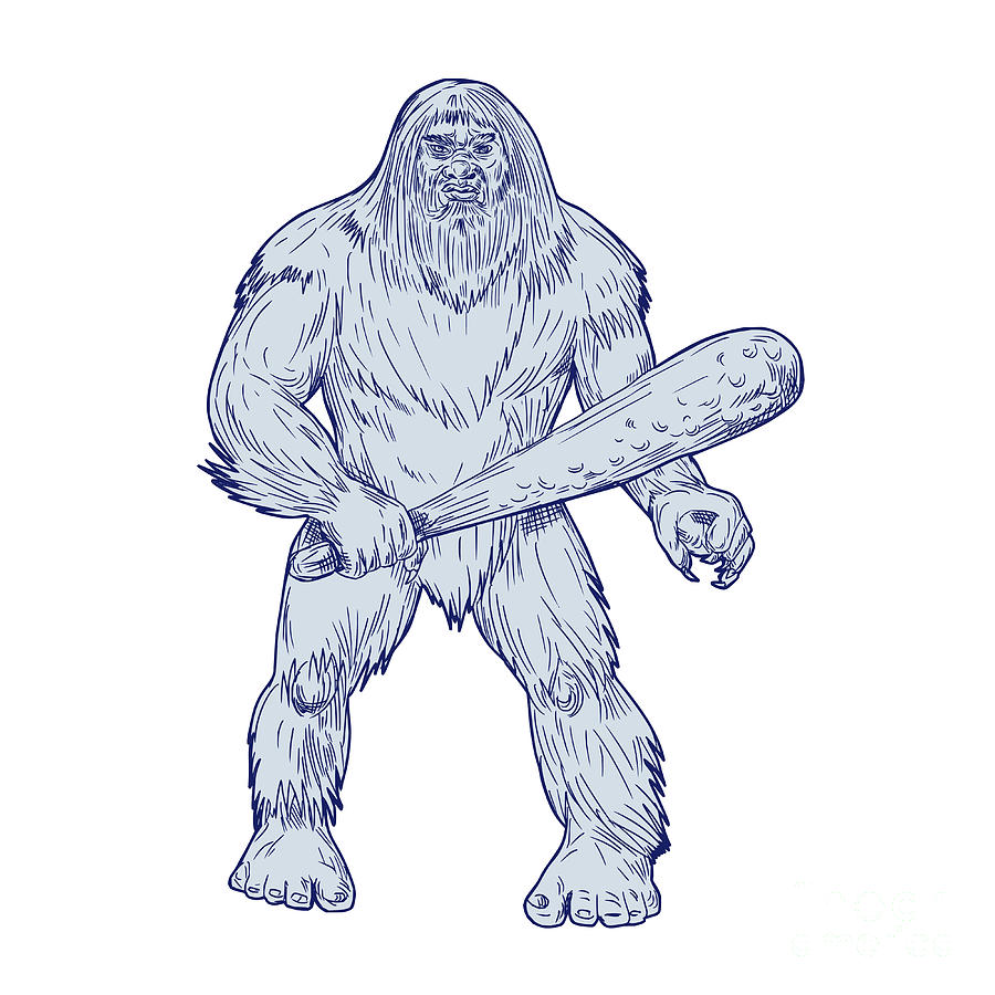 Bigfoot Drawing at GetDrawings | Free download