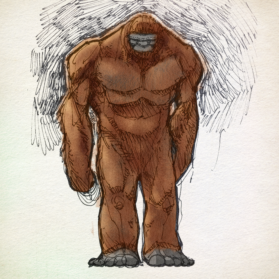 Bigfoot Drawing at GetDrawings Free download