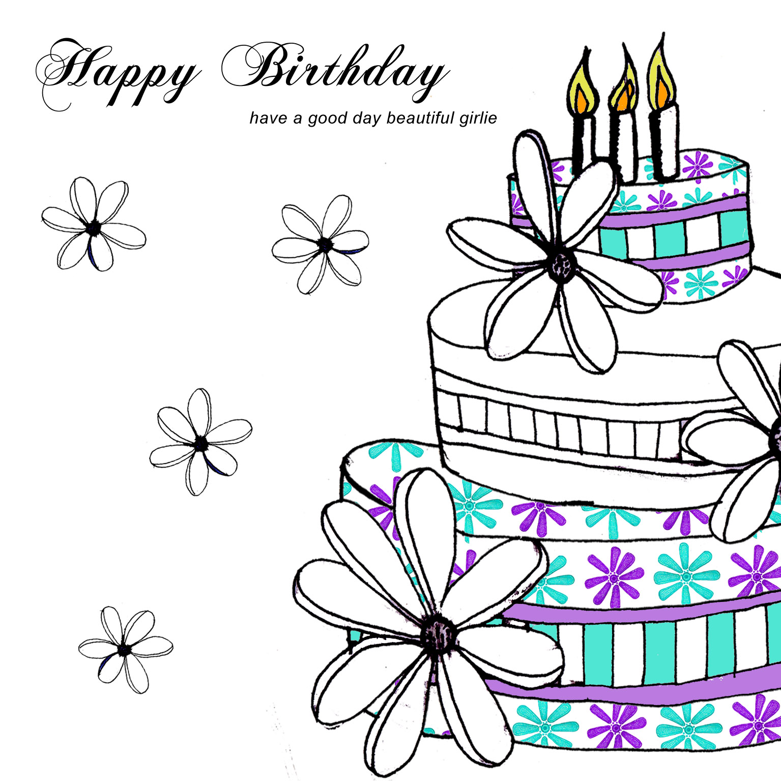 Birthday Greetings Drawing at GetDrawings Free download