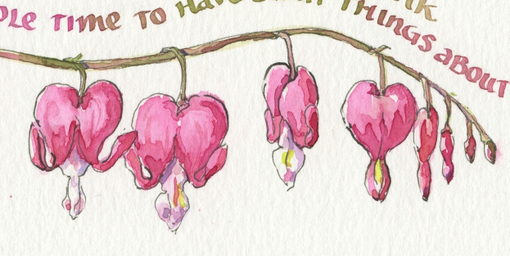 Bleeding Heart Flower Drawing at GetDrawings | Free download