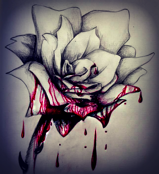 Bloody Rose Drawing at GetDrawings Free download