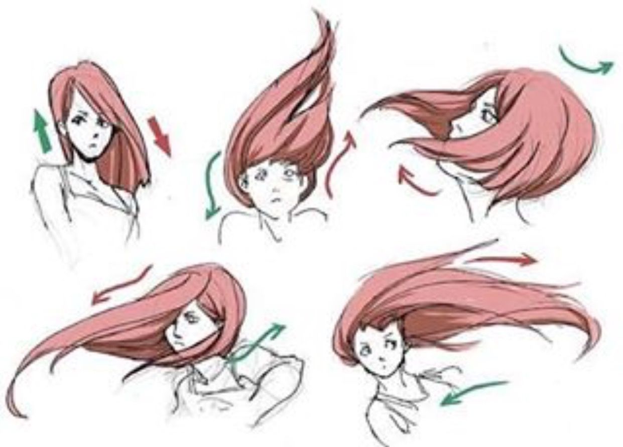 Blowing Hair Drawing at GetDrawings Free download