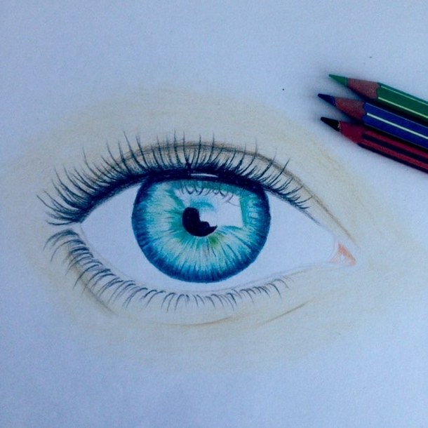 Blue Eyes Drawing At Getdrawings 