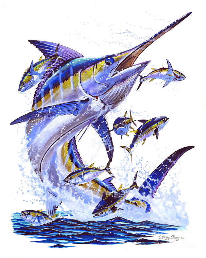 Blue Marlin Drawing at GetDrawings Free download