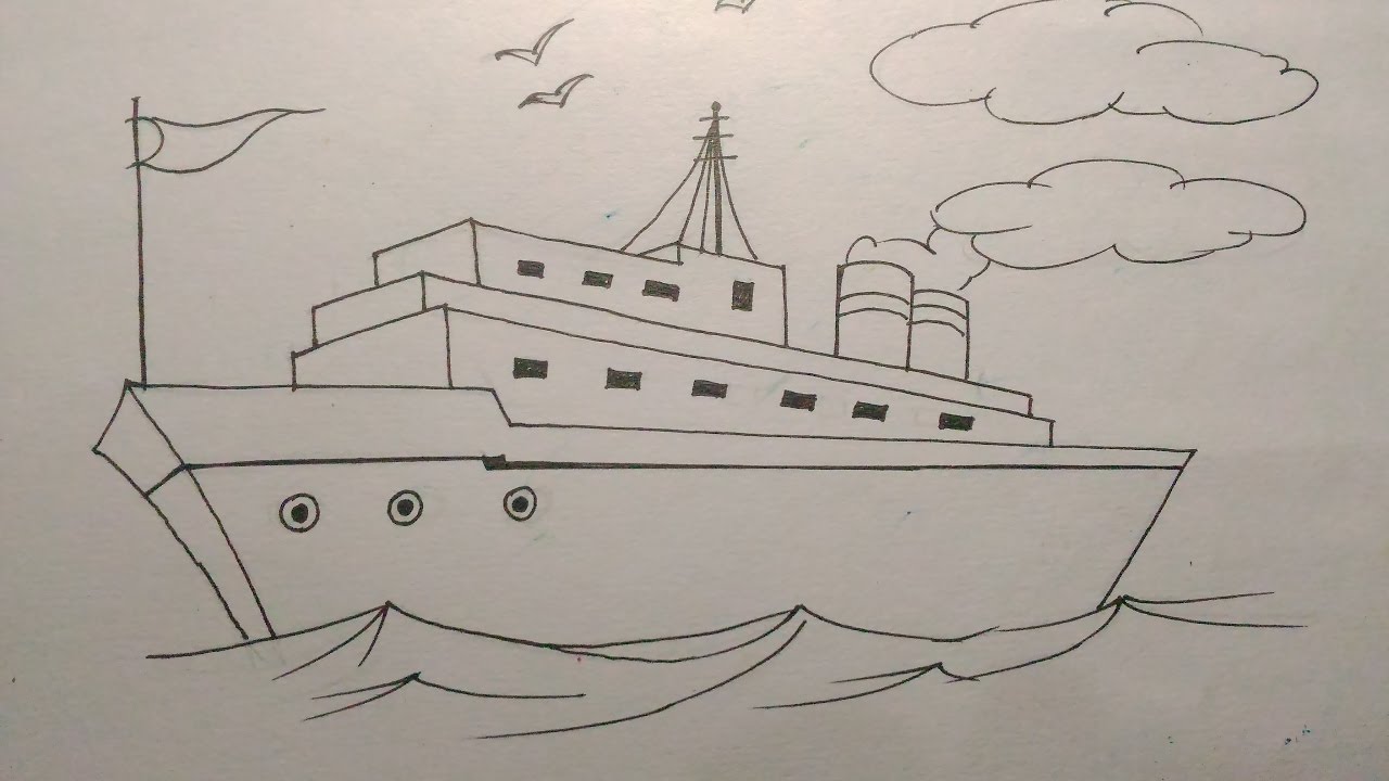 Boat Step By Step Drawing at GetDrawings | Free download