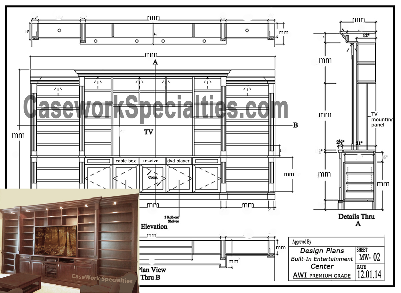 Rolled Blueprint Storage Shelving, Flat File Cabinets