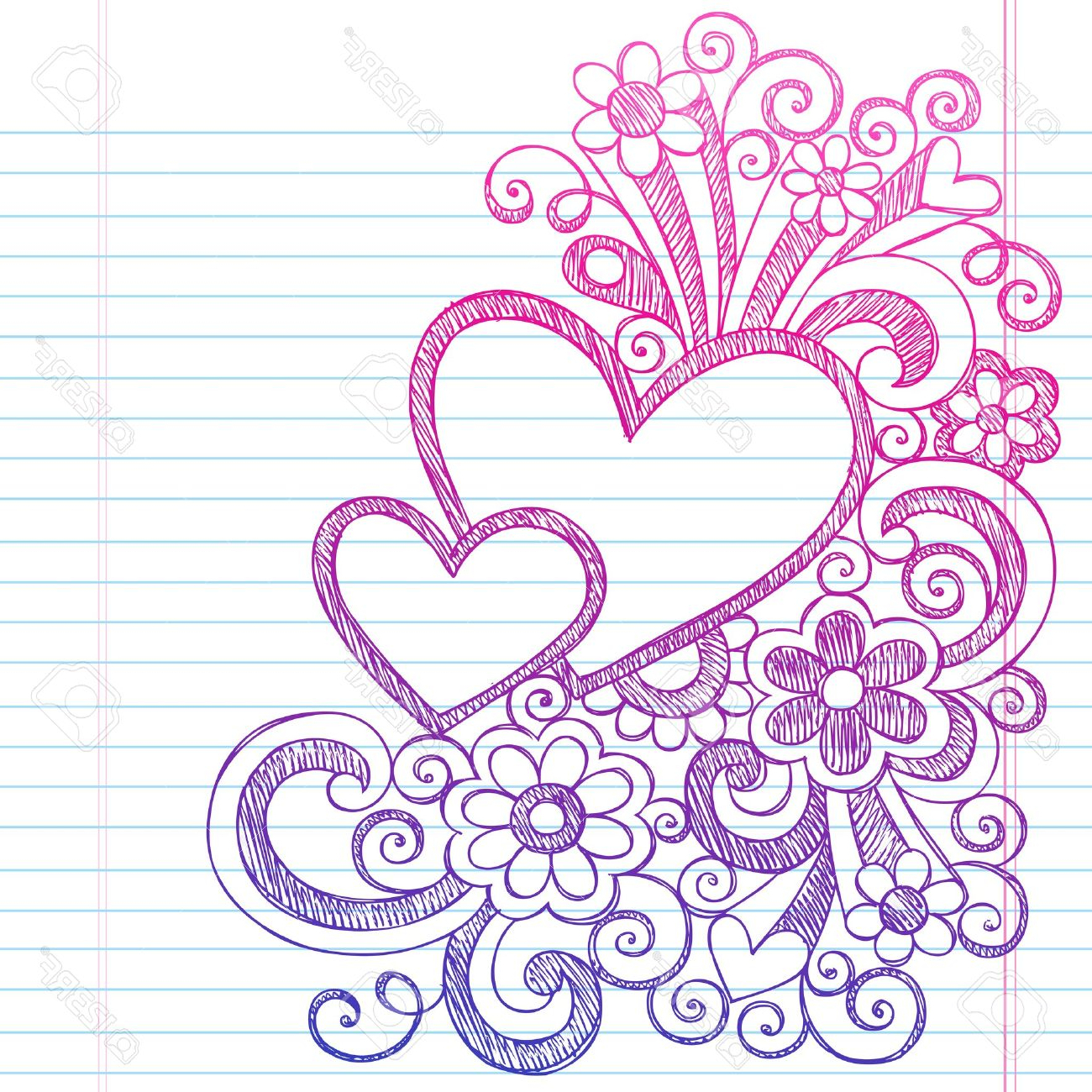 Pencil Project Pencil Border Flower Design Drawing - bmp-news