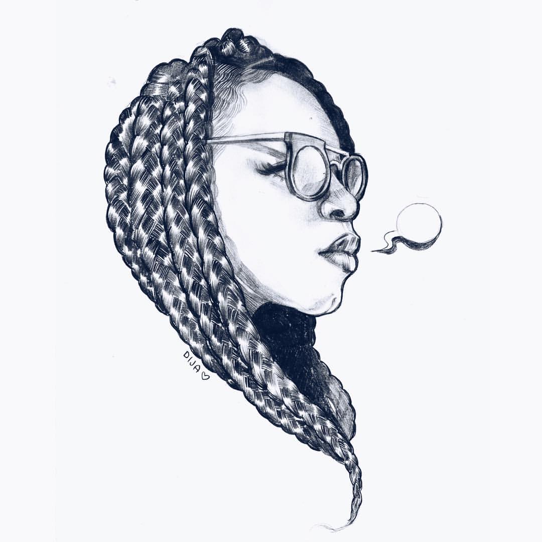 Braids Drawing At Getdrawings Com Free For Personal Use