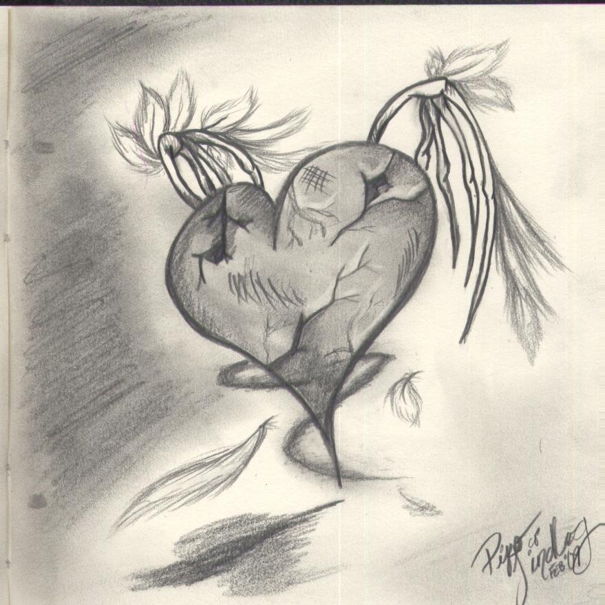 Broken Heart Pencil Drawing at GetDrawings Free download