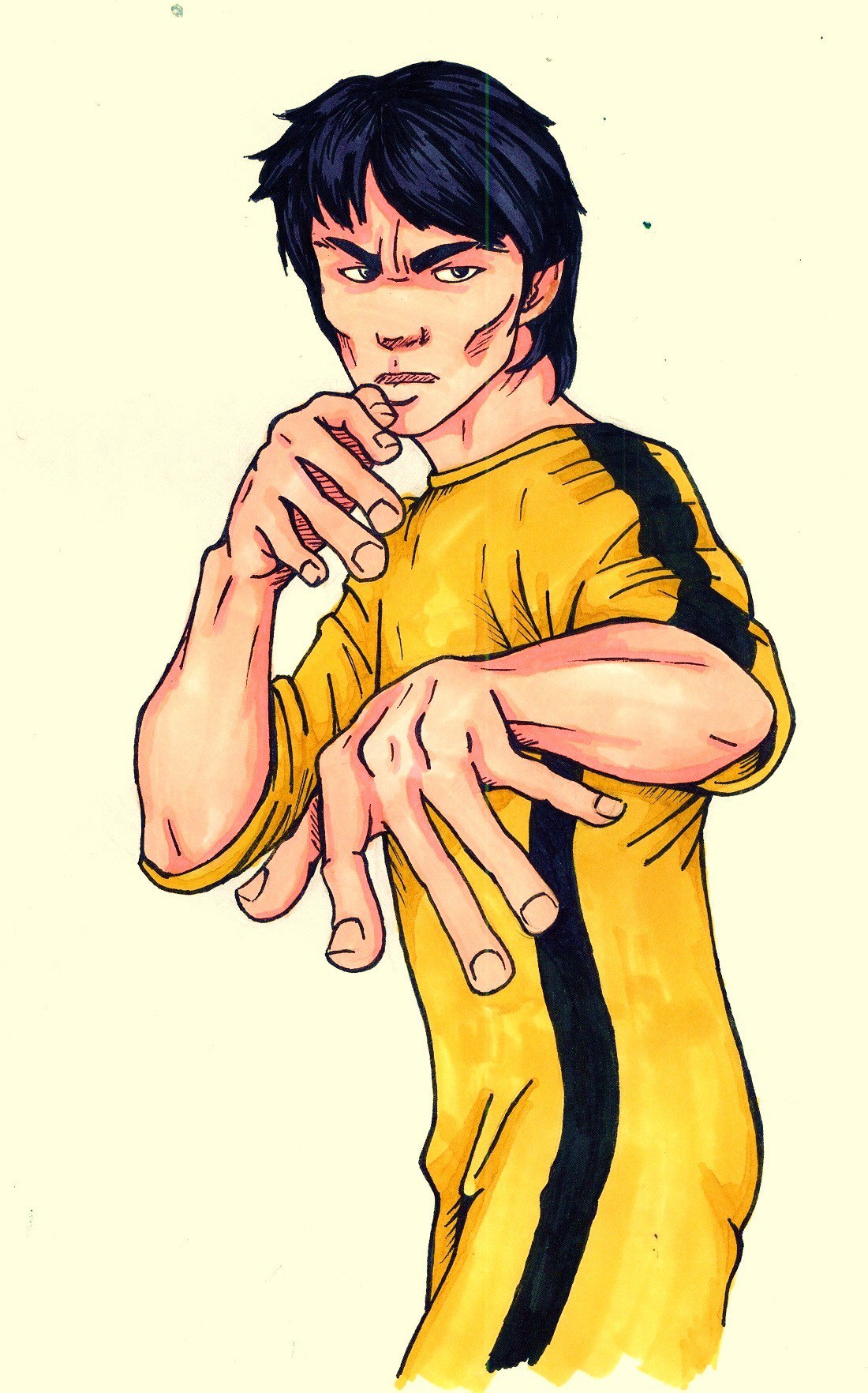 Bruce Lee Cartoon Drawing at GetDrawings | Free download