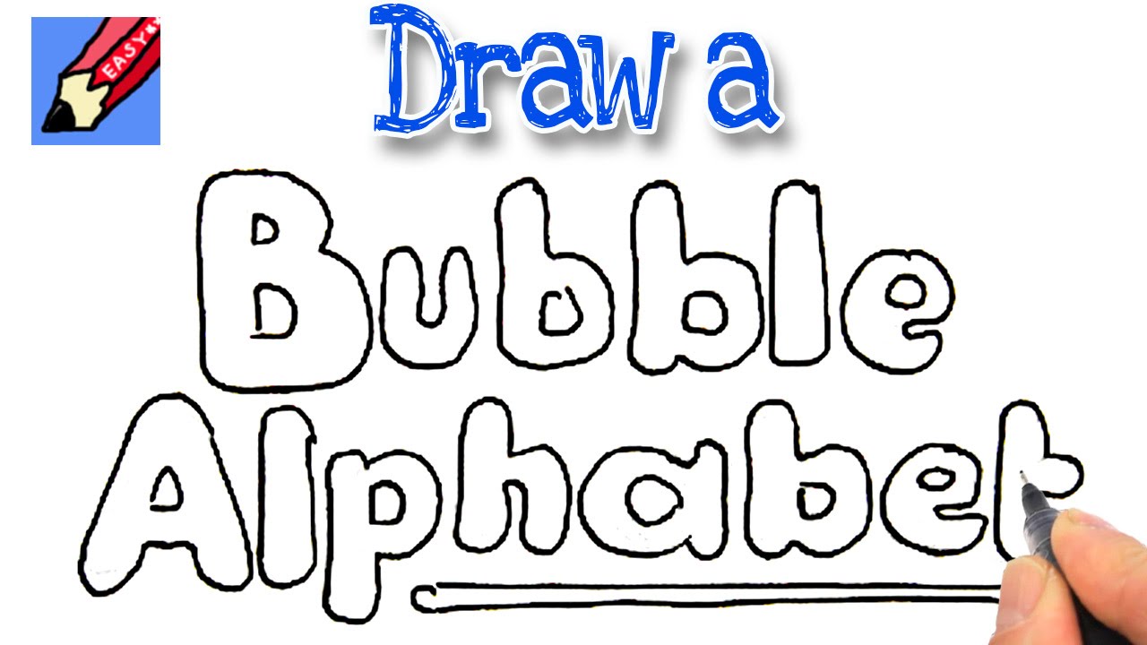 How To Draw A Bubble Letter A Photos