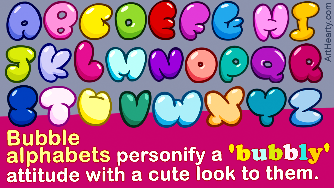 bubble letters