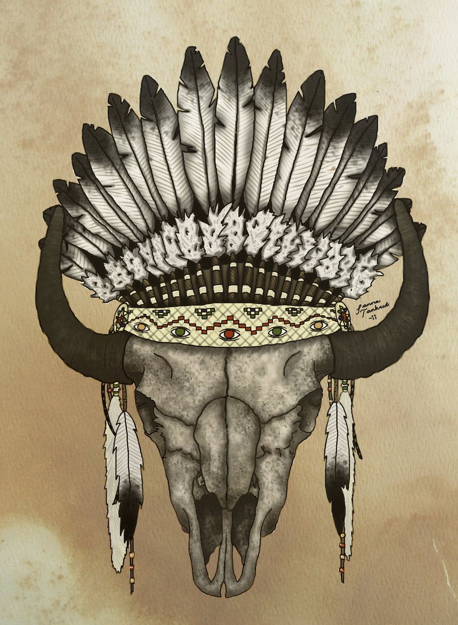 Buffalo Skulls Drawing at GetDrawings Free download