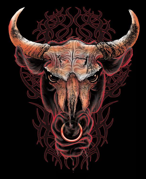 Bull Head Drawing at GetDrawings Free download