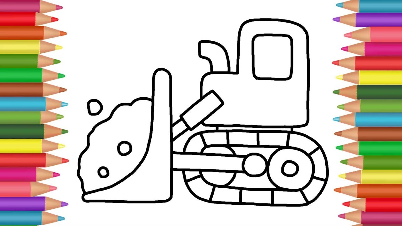 Bulldozer Drawing at GetDrawings | Free download