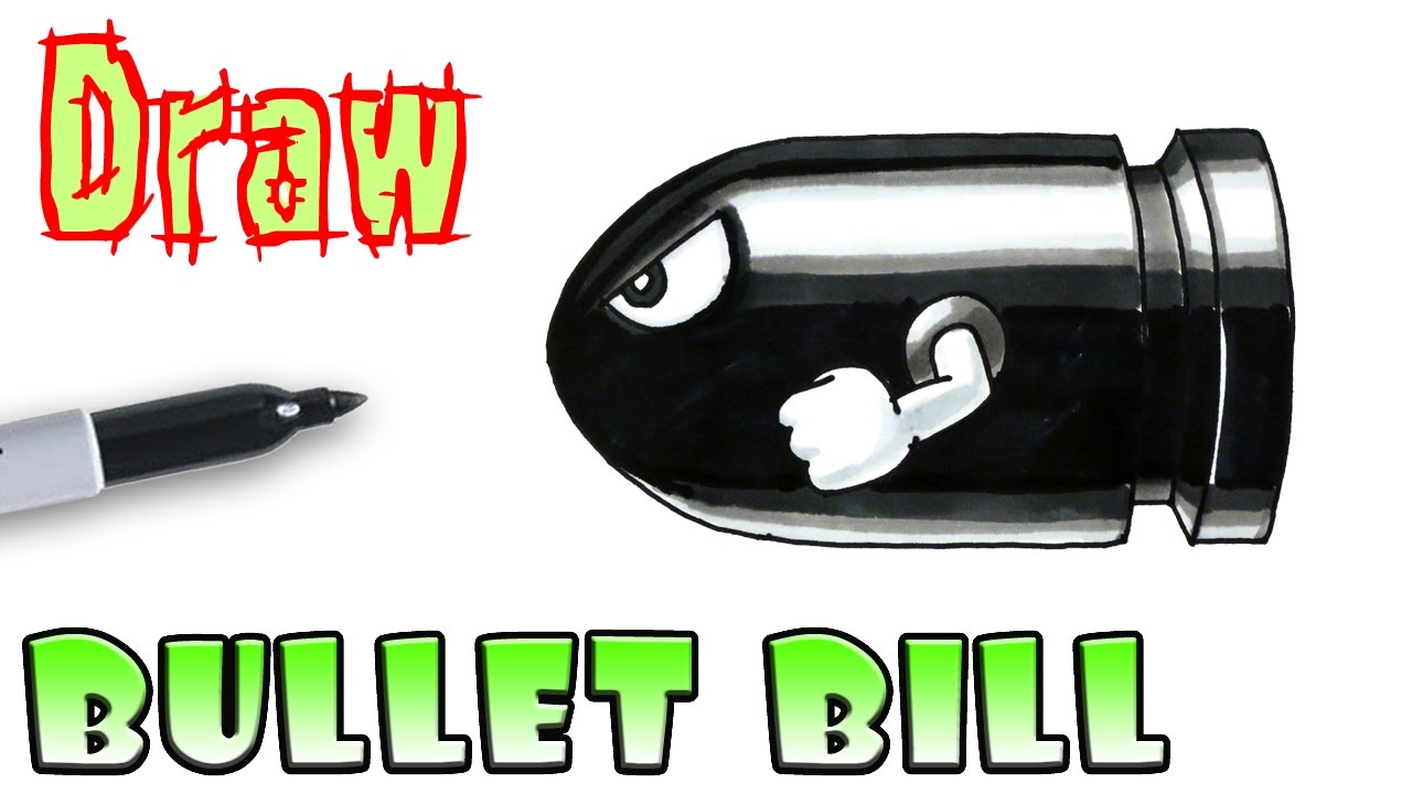 1280x720 How To Draw Bullet Bill.