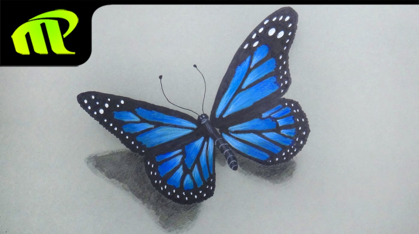 1400x783 Beautiful Butterfly Drawing.