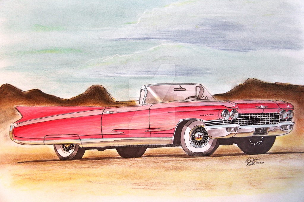 Cadillac Eldorado 1959 рисунок