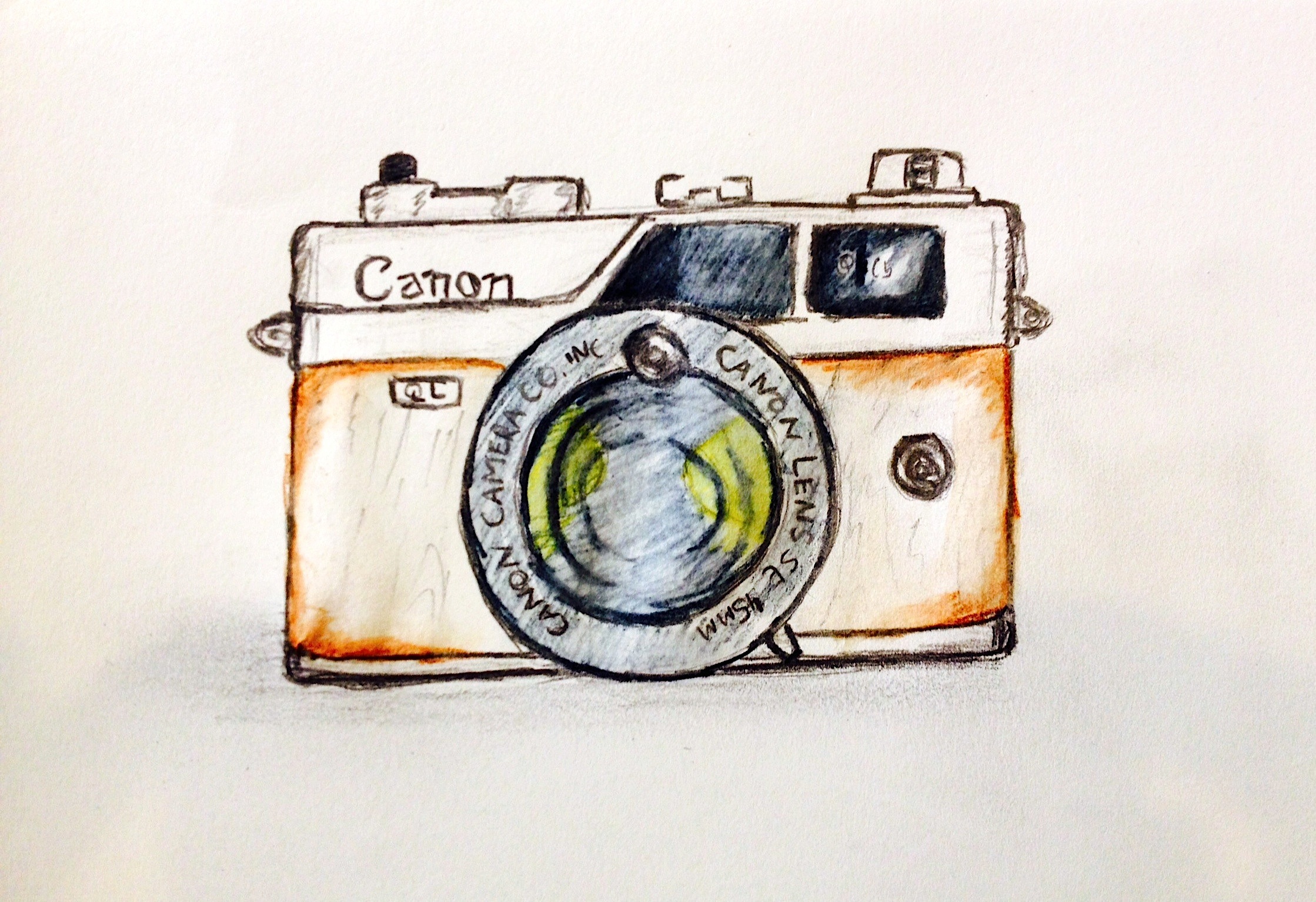 Canon Camera Drawing at GetDrawings | Free download