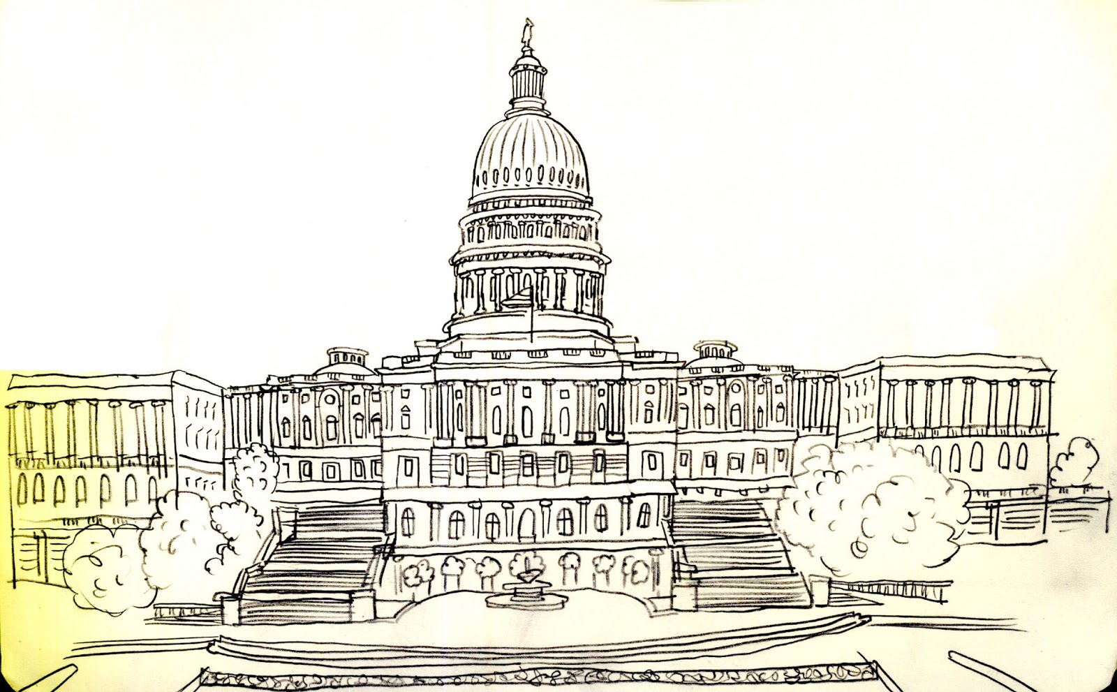 Capitol Building Drawing at GetDrawings Free download