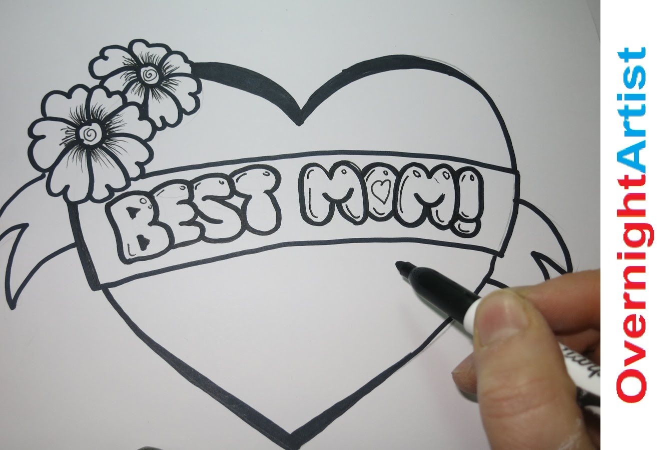 1335x900 Easy Mothers Day Drawings Ideas, Pictures For Cards Happy.