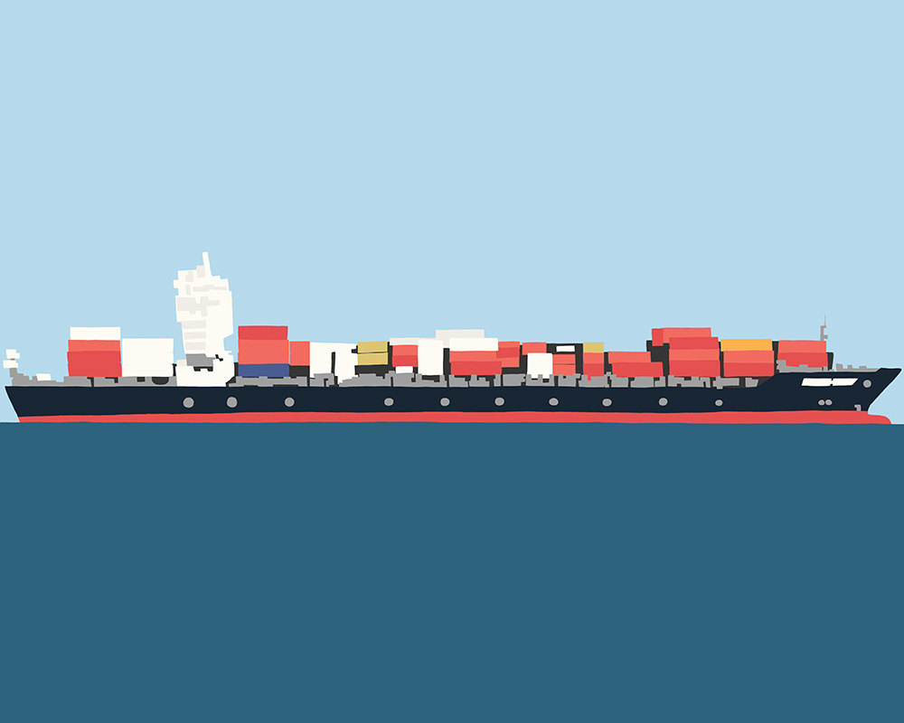 Cargo Ship Drawing at GetDrawings Free download