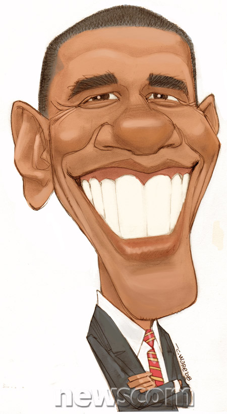 Caricature Drawing Of Barack Obama At Getdrawings Free Download