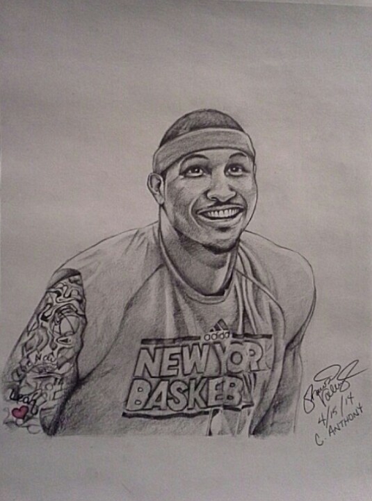 Carmelo Anthony Drawing At Getdrawings 