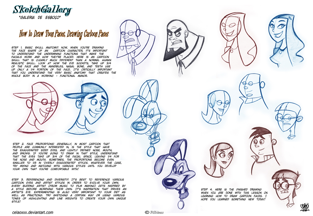 Learn to Draw Cartoons Lesson 1: The Comic Head