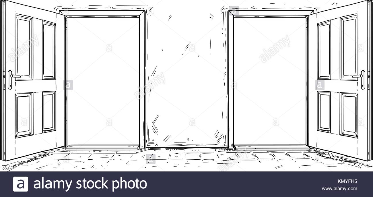 Cartoon Door & Safety For Kids - Never Open Your Door To A Stranger