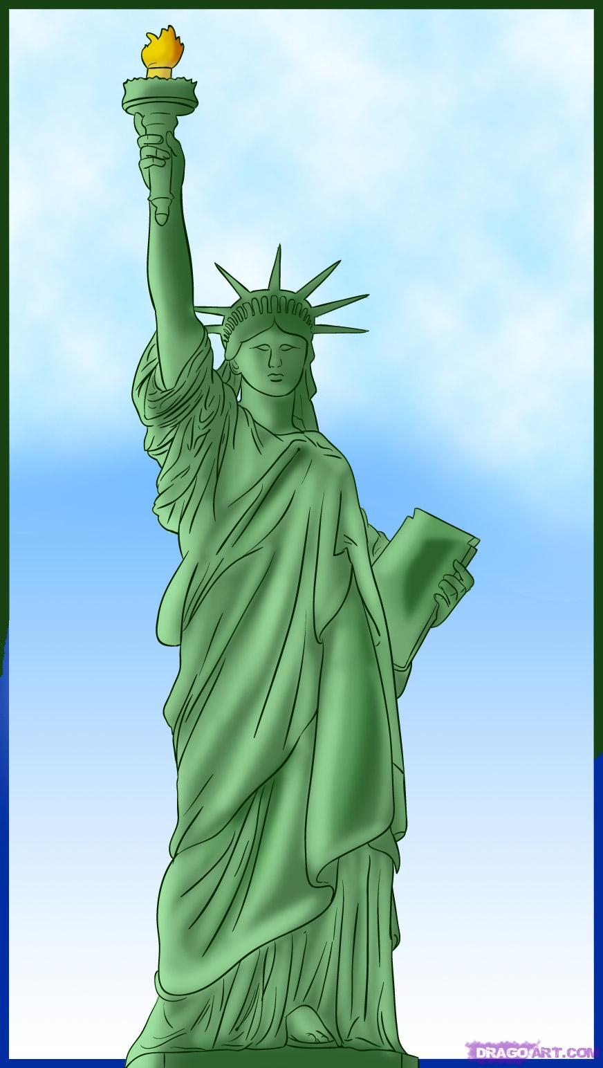 Cartoon Drawing Of The Statue Of Liberty at GetDrawings Free download