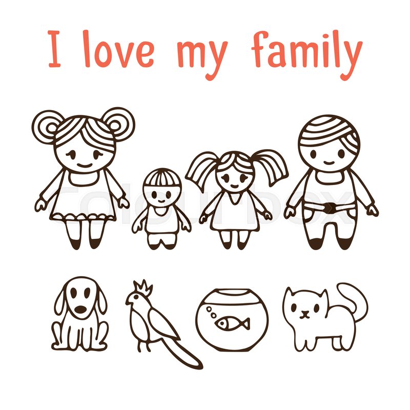 Cartoon Family Drawing at GetDrawings | Free download