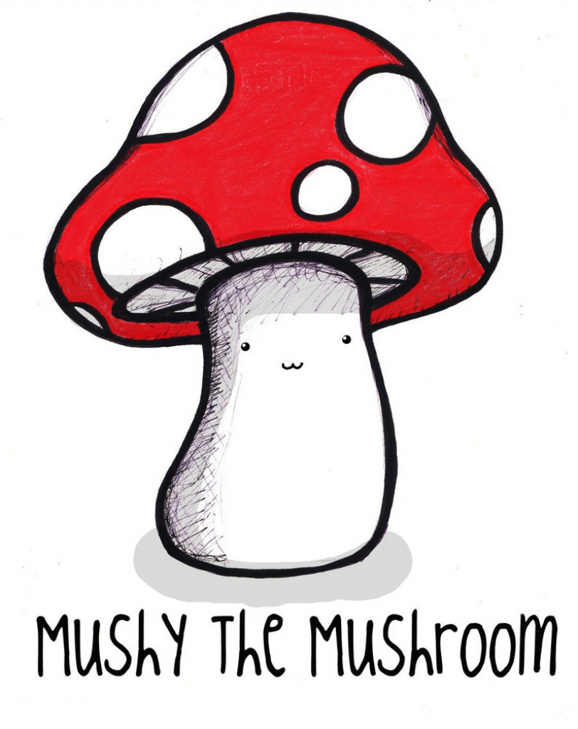 812x1024 Cartoon Mushroom Drawings Mushy The Mushroomwizeeyez.