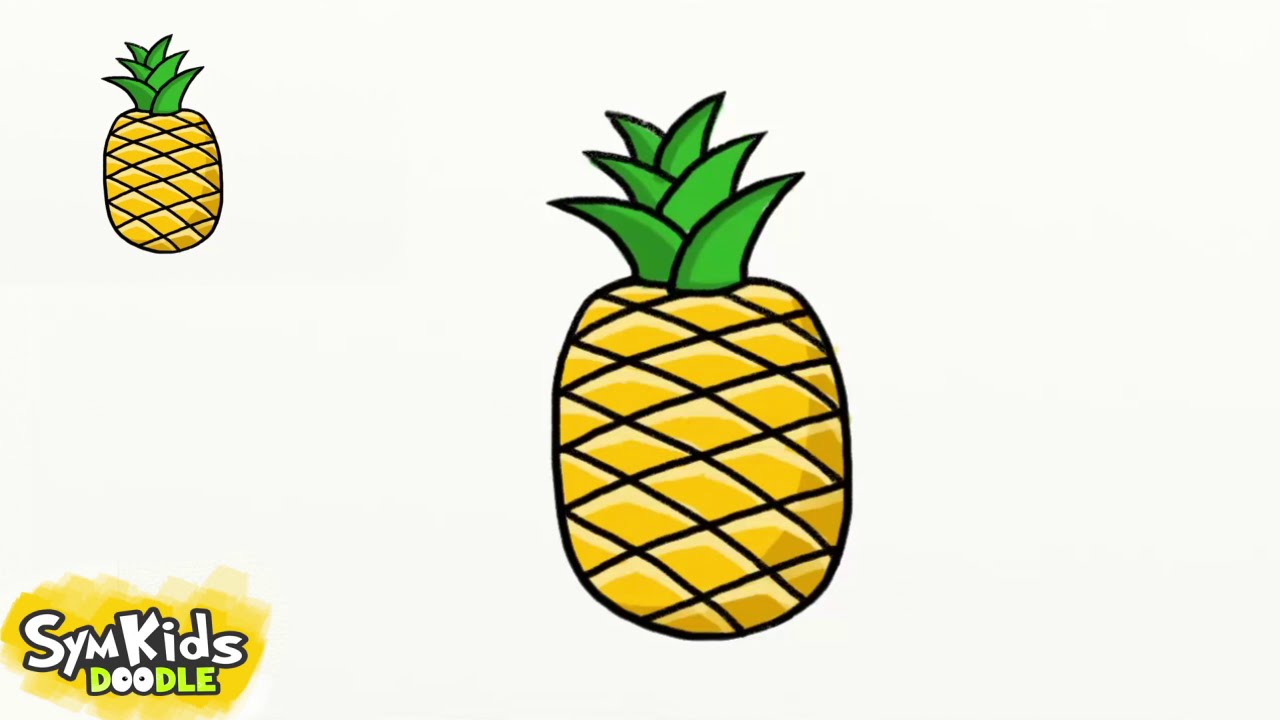 Cartoon Pineapple Drawing at GetDrawings Free download