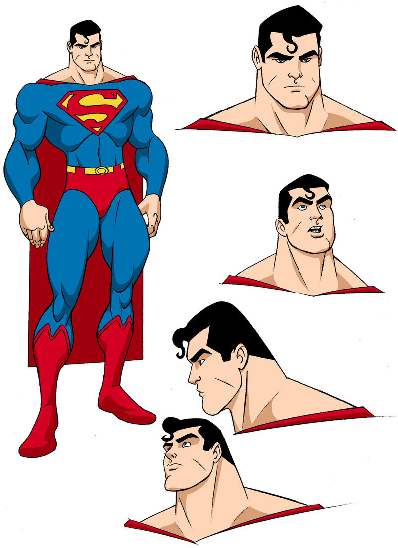 full body superman drawing