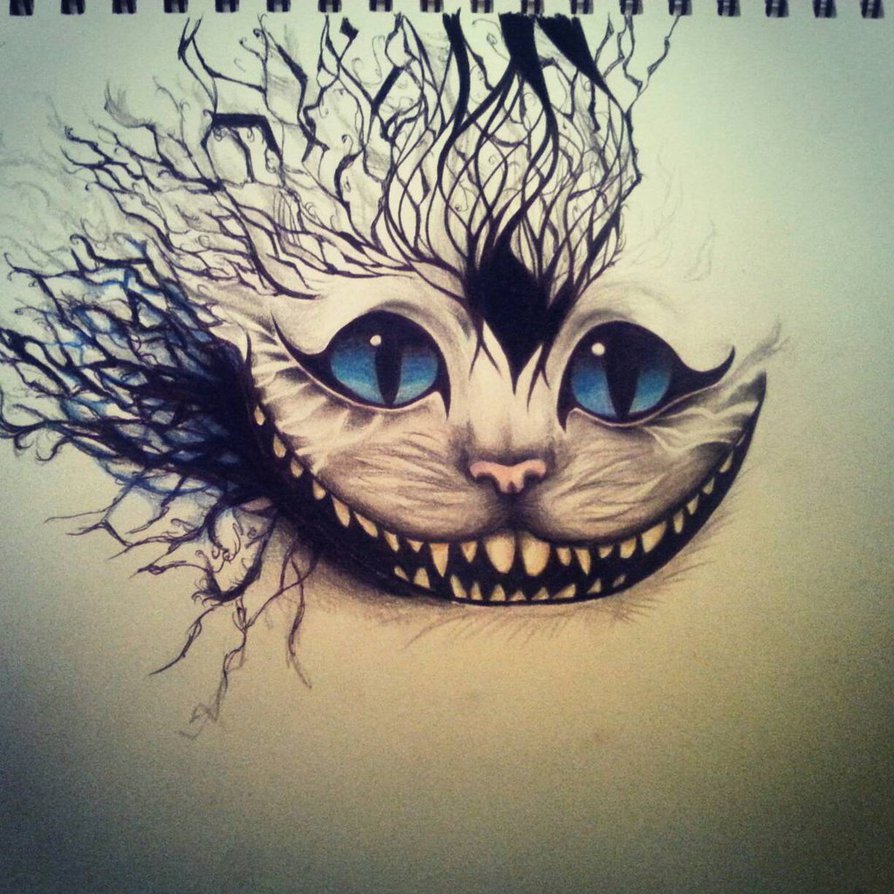 Cat From Alice In Wonderland Drawing at GetDrawings Free download