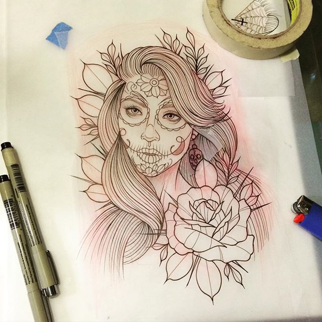 Catrina Drawing at GetDrawings | Free download