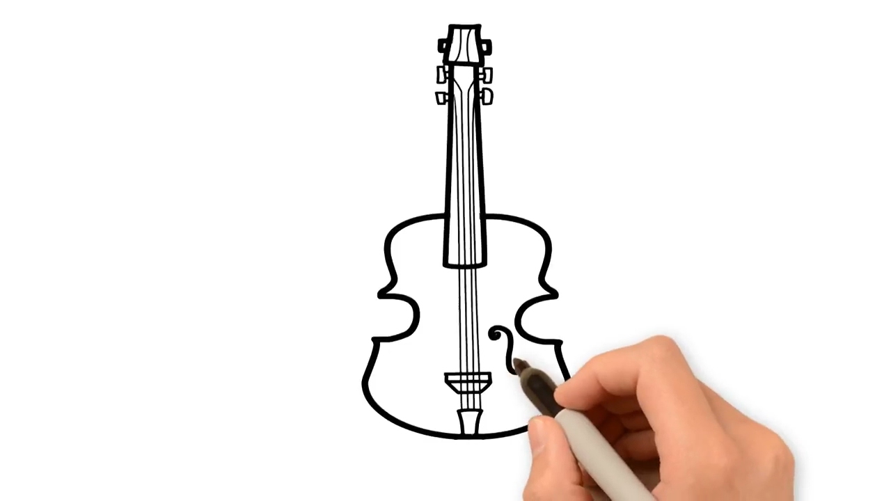 Cello Drawing at GetDrawings | Free download