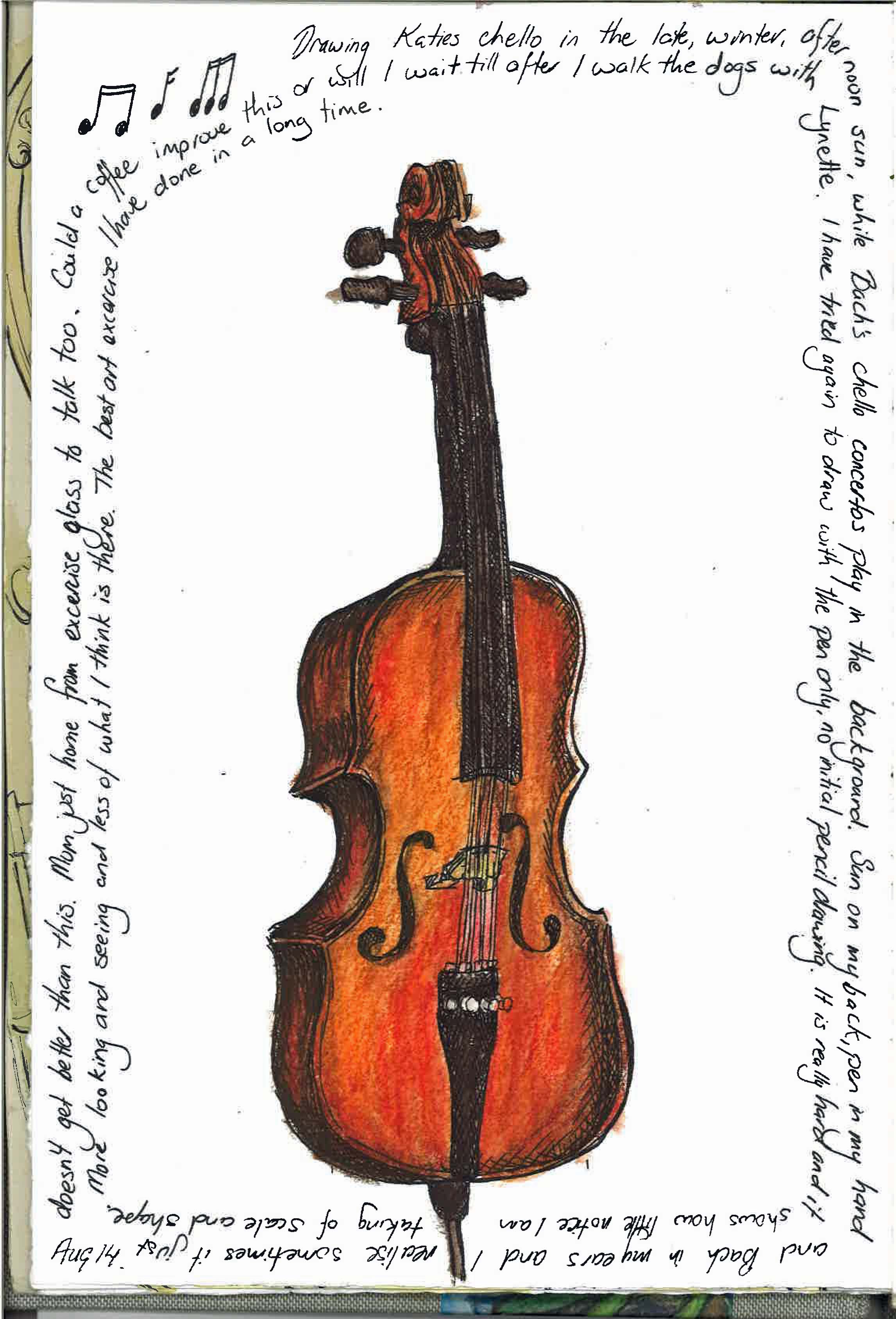 Cello Drawing at GetDrawings | Free download