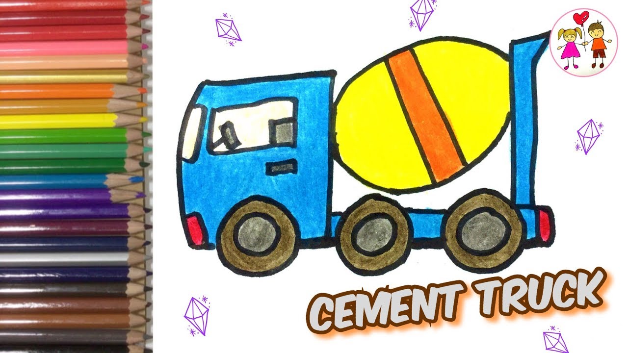 Cement Truck Drawing at GetDrawings Free download