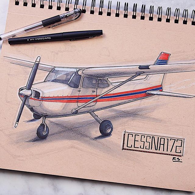 Cessna 172 Drawing at GetDrawings Free download