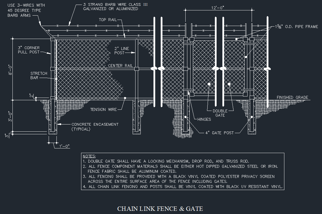 Chain Link Fence Drawing at GetDrawings Free download