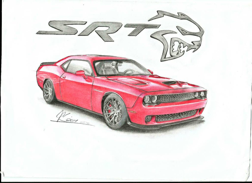 Dodge challenger srt чертеж