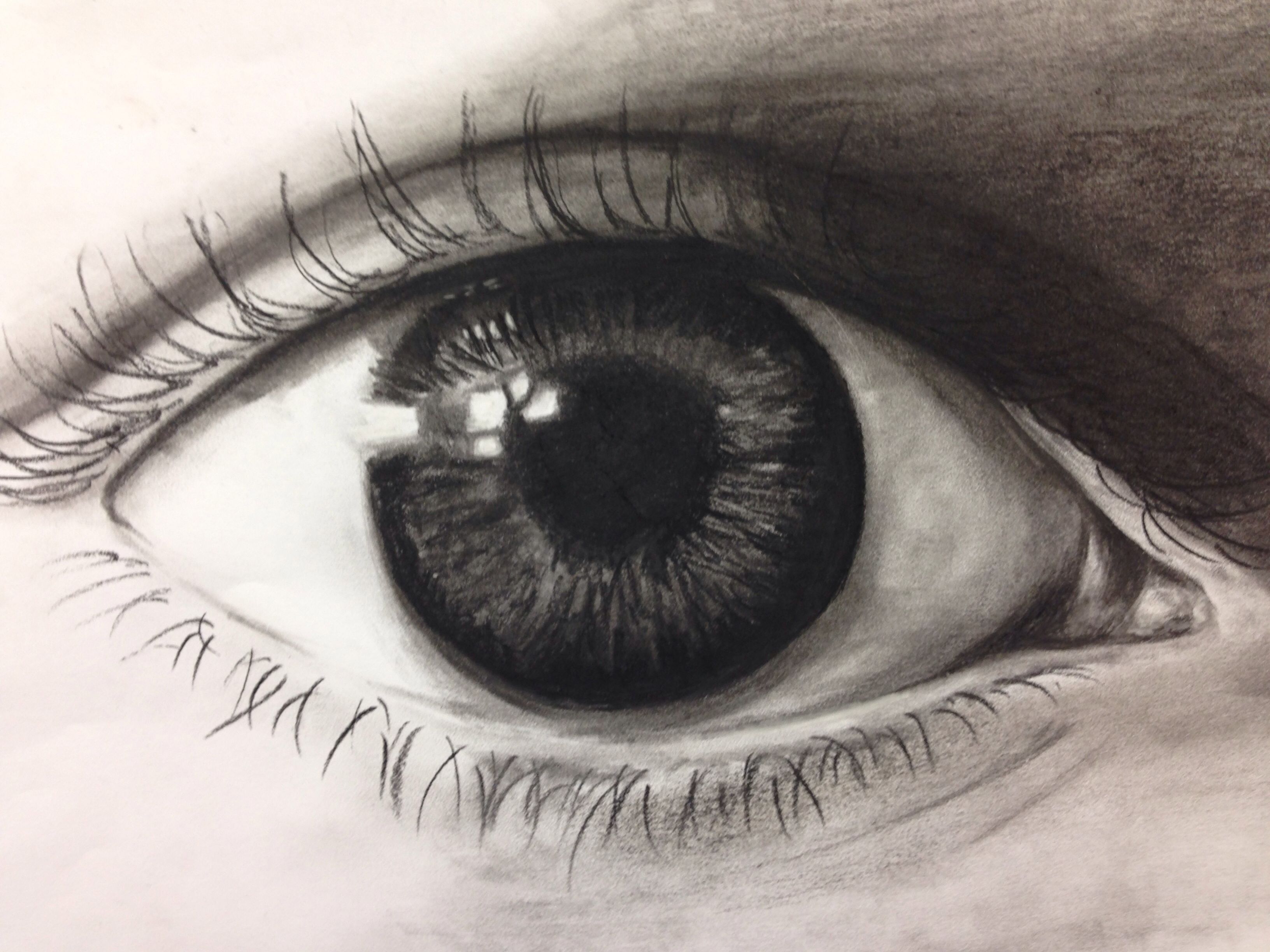 Charcoal Eye Drawing at Free for personal use