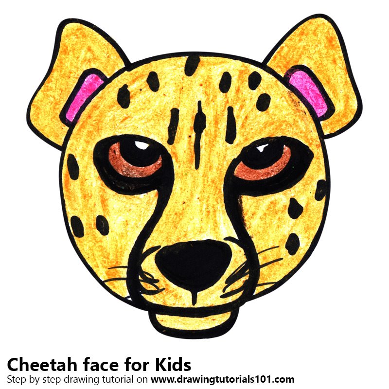 Cheetah Drawing Kids at GetDrawings | Free download